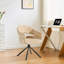 Single Swivel Dining Chair, Fabric Accent Armchair With 360° Base Upholstered Occasional Chair-2139759723