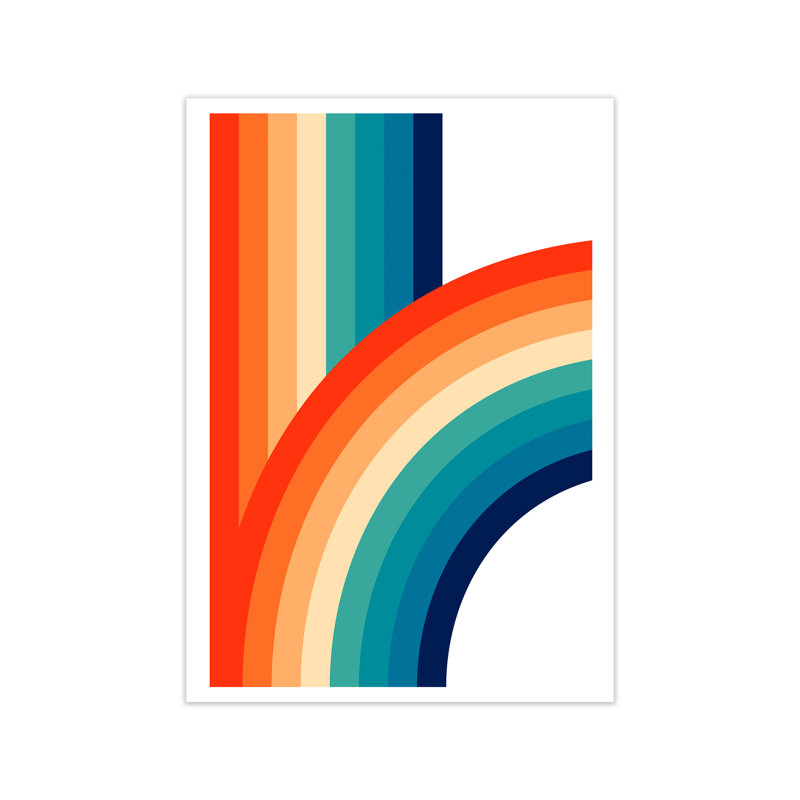 Rainbow Curve One Original - Print, No Frame, 59cm H x 42cm W x 1cm D