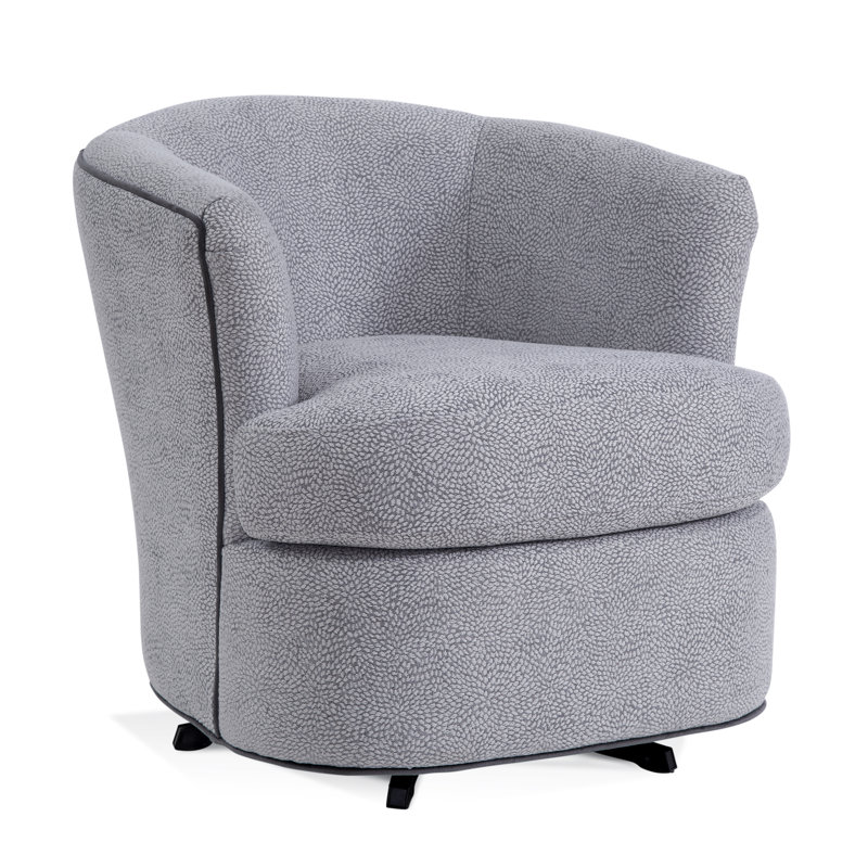 Barrel Chair, Snow Crypton Performance; 0884-91