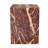 20" Red Marble Square Block End Table