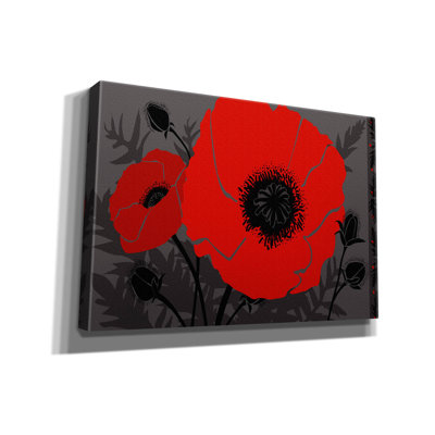 'Beauts Rouges 3' by Art Licensing Studio Canvas Wall Art