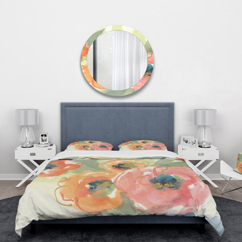 Buttercup I - Ensemble de housse de couette traditionnel - Microfibre de polyester, Housse simple + 1 taie décorative