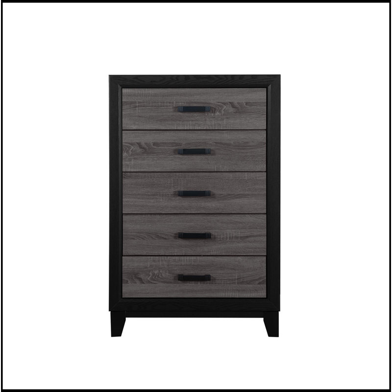 Commode grise et noire