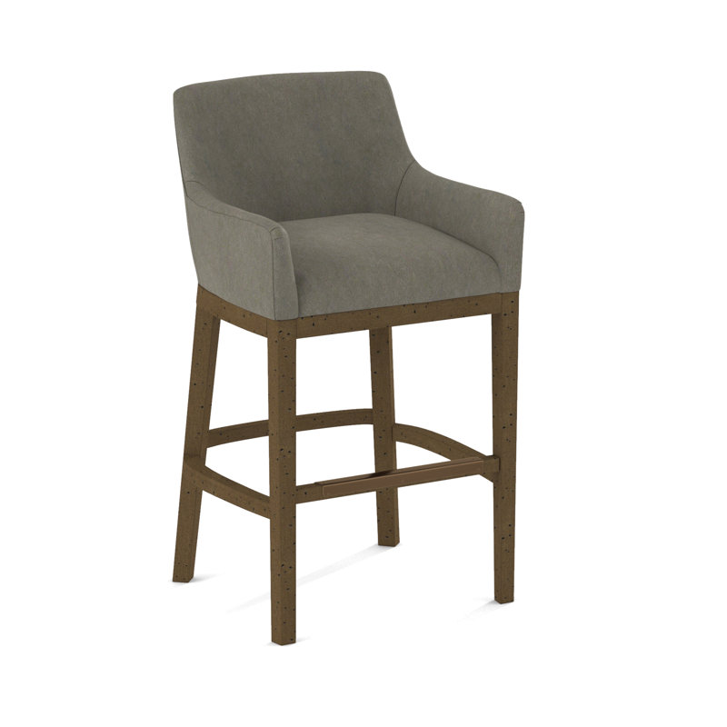 Upholstered Stool, Black, Applause Porpoise