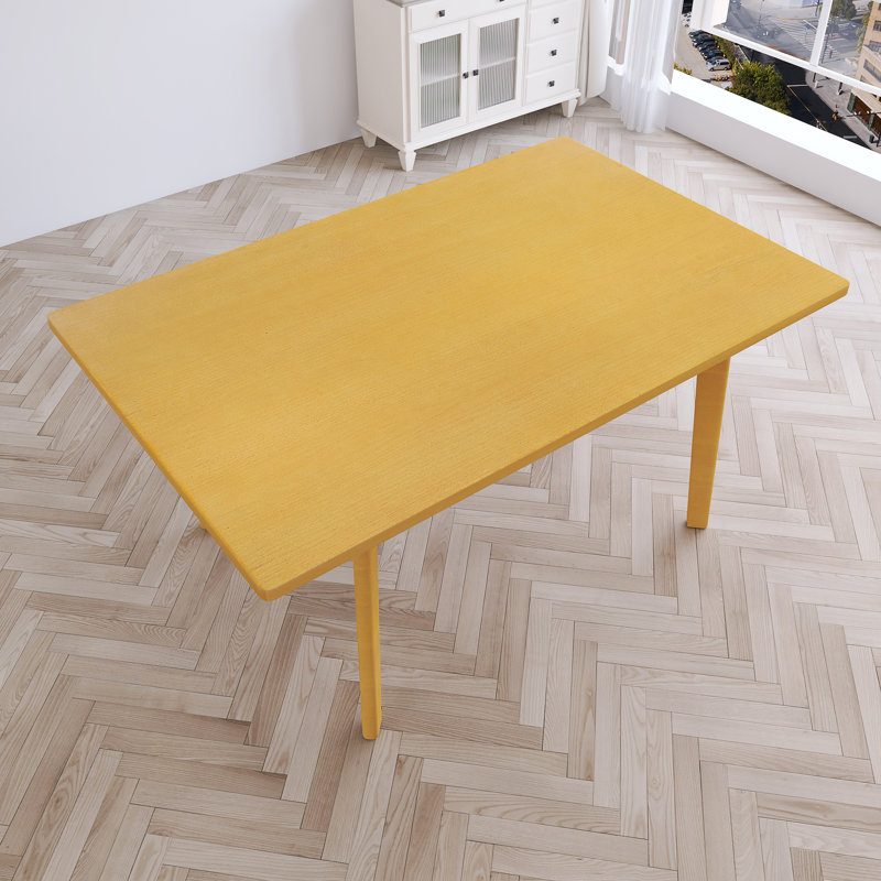 60" Rustic Farmhouse Rectangular Dining Table, Natural