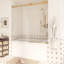 Porte de baignoire coulissante simple sans cadre avec verre trempé-116838290