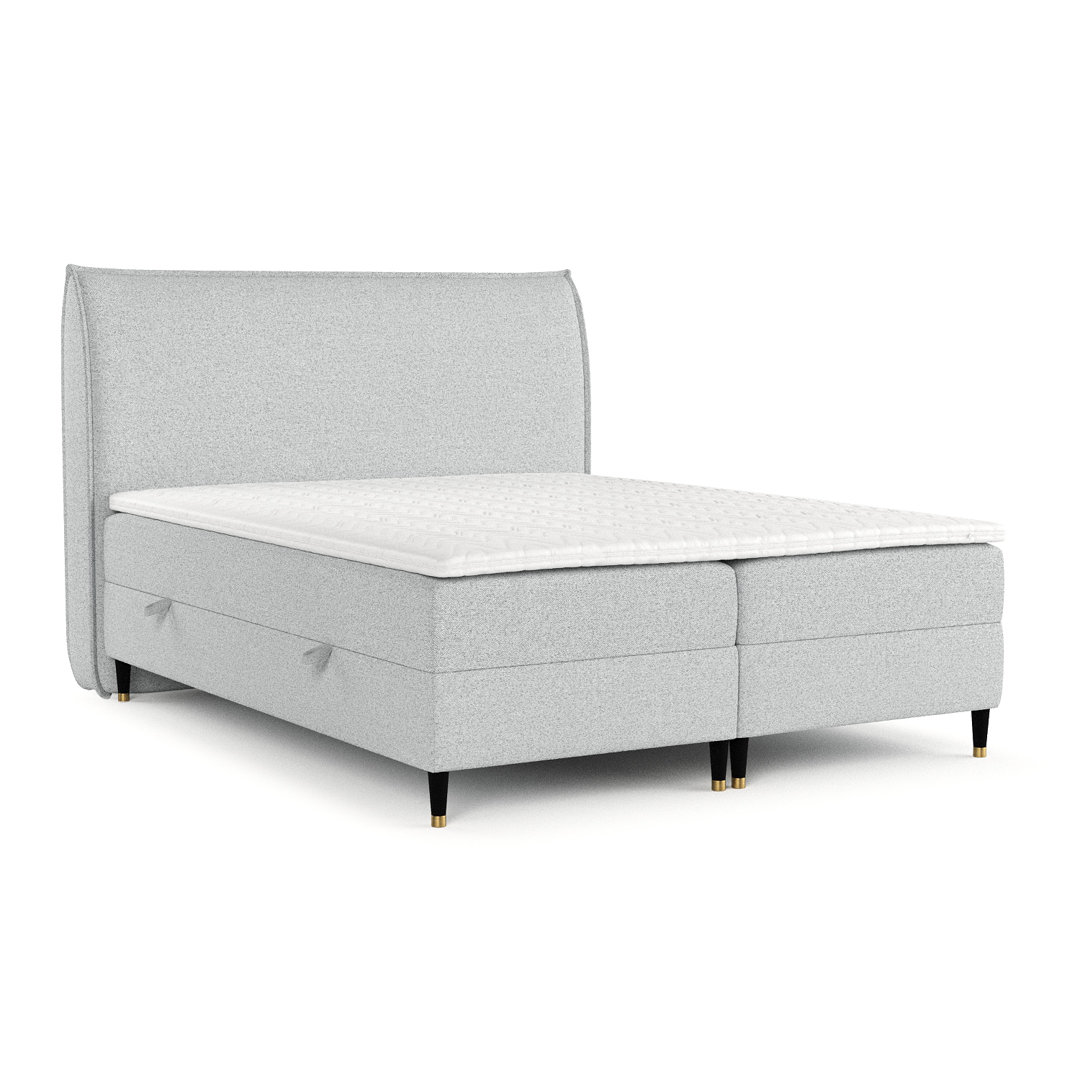 Boxspringbett Alita mit Topper und Stauraum