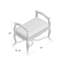 Banc rembourré Carlisle