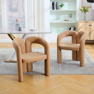 La chaise de salle à manger, le fauteuil et le range-chaussures 24 po de style moderne 24 po conviennent au salon et à la chambre à coucher (ensemble de 2)