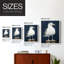 NAUTICAL Series CXLII - Impression encadrée de qualité supérieure - Prêt à être accroché - Aucun clou requis-1128185150-1128185125