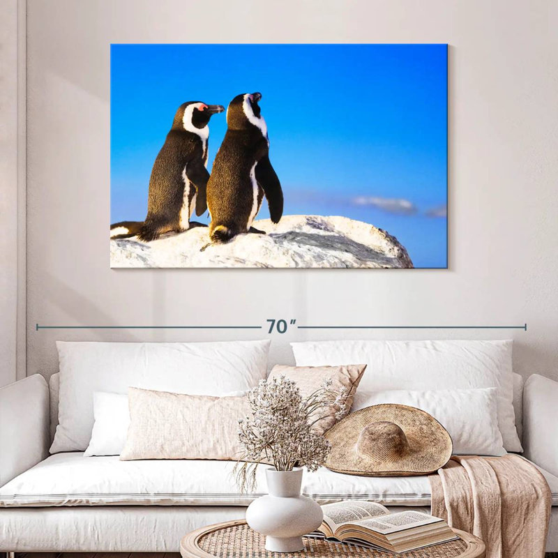 Brampt Penguin Sweethearts, 32" H x 48" W