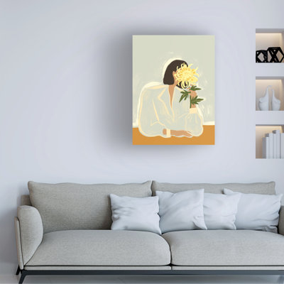 Thecrysanthemum sur toile par Arty Guava
