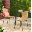 Chaises d'appoint modernes en rotin (ensemble de 2