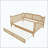 Full Size Rattan Daybed with Full Size Trundle-108412699