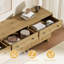Ensemble de rangement modulaire Almaguer 4 pièces avec 2 tiroirs, 8 portes, tablettes réglables et fini chêne naturel.-1031659045-1031659047