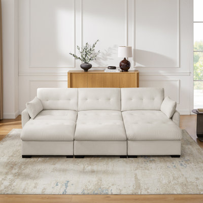109.06'' Modular Upholstered Sectional Sofa Couch