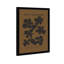 Motif floral noir et brun minimal - cadre photo, impression sur papier-68916378-68916377