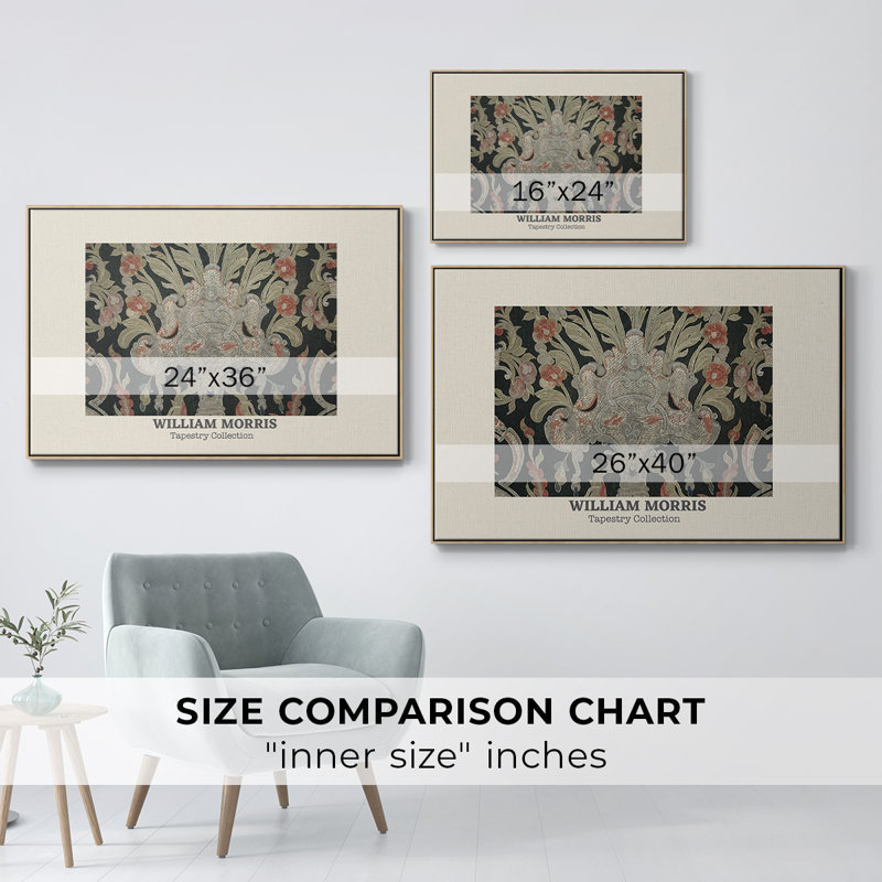 «Vintage Abstract Print-XLIX» sur toile, Bois naturel, H 27 po x l 41 po
