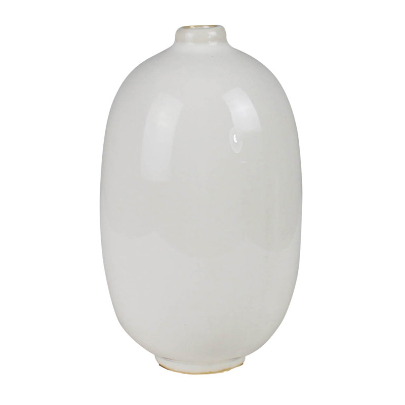 Simple Vases, Ceramic - Set Of 3  Sm: 4X4, Med: 4X4.5, Lrg:3X5