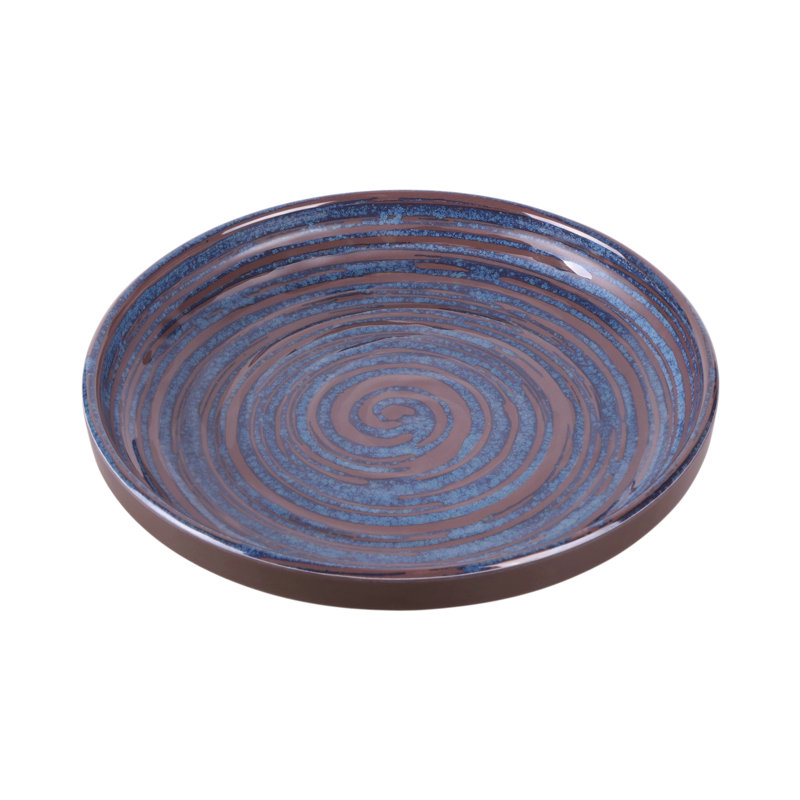 Assiette plate Stardust, Bleu
