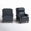 Fauteuil inclinable en cuir véritable Ambrosane-79515885