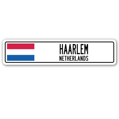Plaque de rue en aluminium Haarlem, H 4 po x l 18 po x P 1 po