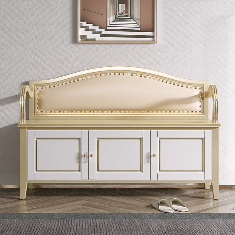 Tabouret avec rangement à chaussures 47,2 po