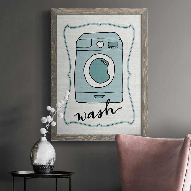 Wash, impression sur toile encadrée, H 37,5 po x l 27,5 po x P 1 po, gris