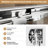 Aluminum Double Sliding Shower Door, 60" X 72", 1/4"  6Mm  Tempered Glass With - Proof Film, Corrosion Handles, Waterproof For Bathroom W Door 6Mm Clear And Shatter Dual Stainless Steel Adjustable-123115383