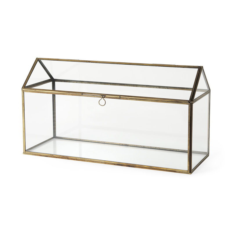 Terrarium en verre / métal