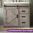 36" Farmhouse Single Sink Bathroom Vanity, Gray-563594298-559235711