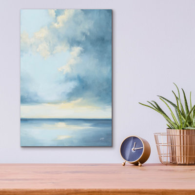  «Shimmering Sea Bright» par Julia Purinton, art mural en verre acrylique, 24 po x 36 po