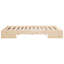 Floor Bed Frame With Storage Solid Pine Wood-804585995-804585990