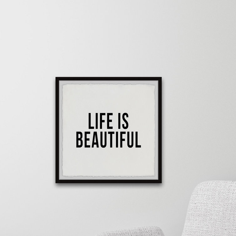 Bless international It Is Beautiful Framed On Paper Textual Art | Wayfair It Is Beautiful Framed On Paper Textual Art