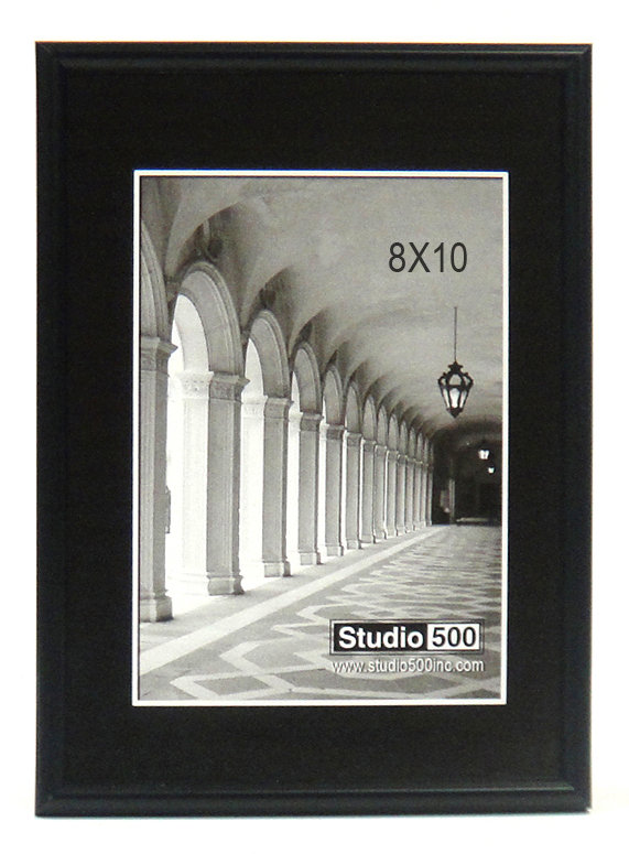 Cadre photo Glam Sleek, 6 po x 4 po, Noir mat