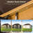 20' W x 12' D Hardtop Gazebo, Double Galvanized Steel Roof & Aluminum Frame for Hot Tub, Deck, Backyard-128908207-128908209