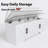 47" Upholstered Storage Bench With Safety Hinges