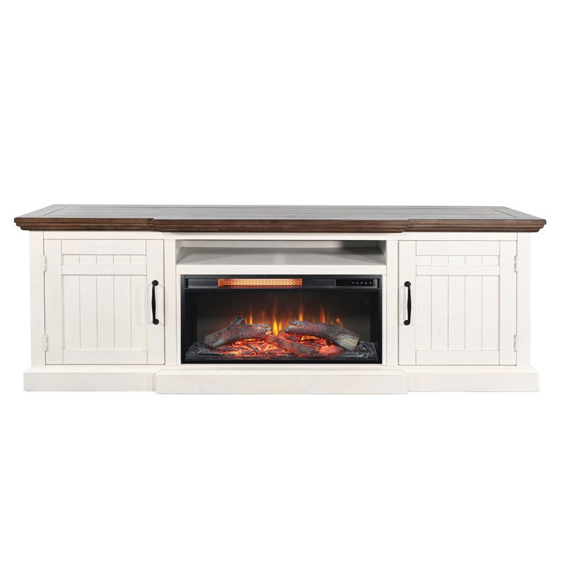 Console multimédia 63 po avec foyer électrique Sunny Designs, 27"H x 63"L x 17"W
