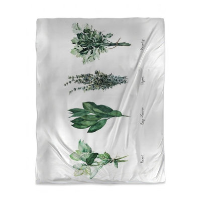 Floral Green Twin Duvet Cover | Fine Herbs Home Decor