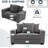 Corduroy Modular Sofa Chair Single Armchair With Armrests-1364367880