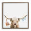 Cadre flottant Highland Cow Baby Boy, design par Ali Lynne-225843948-225843950