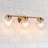 Jenavicia Dimmable 21.7'' W Gold Cracked Glass Bathroom Vanity Light ETL Certified-1641660282