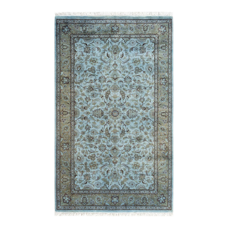 Weise One-of-a-Kind 3' 2" X 5' 2" New Age Rectangular Wool Area Rug Grey