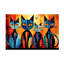«Animals Colorful Cat 4 on Canvas» par Ray Heere, reproduction-522391203