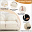 Upholstered Teddy L-Shaped Sectional with Ottoman-565380921-565380924