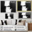 Monochromatique dérive des ombres dans le noir - art mural transitionnel moderne abstrait-1103361242-1103361241-1103361239