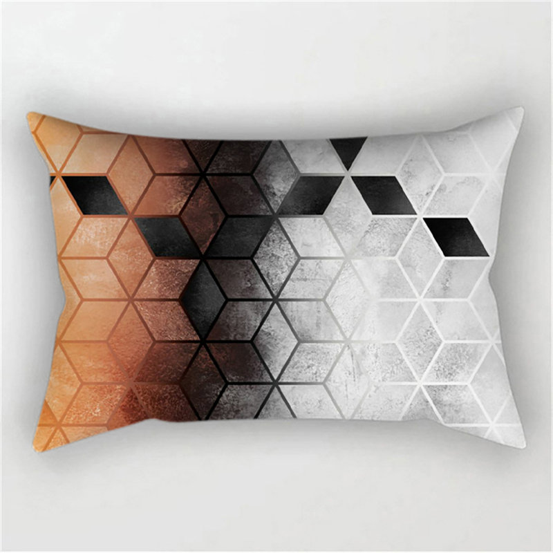Set of 2 Throw Pillow Covers AND Inserts- 20"x20" Decorative Throw Pillow Full Set, Black/Gray, 20"H x 20"W, Polyester