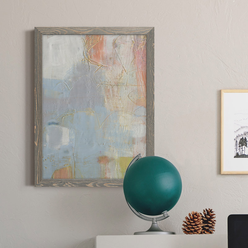 Toile encadrée de qualité supérieure Cully II - prête à être accrochée, Encadré gris, H 38 po x l 28 po x P 1 po