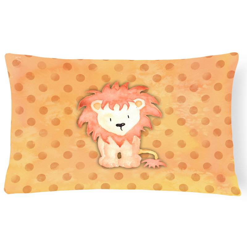 Coussin lombaire en aquarelle lion