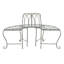 Abia Wrought Iron Outdoor Tree Bench-1349465083